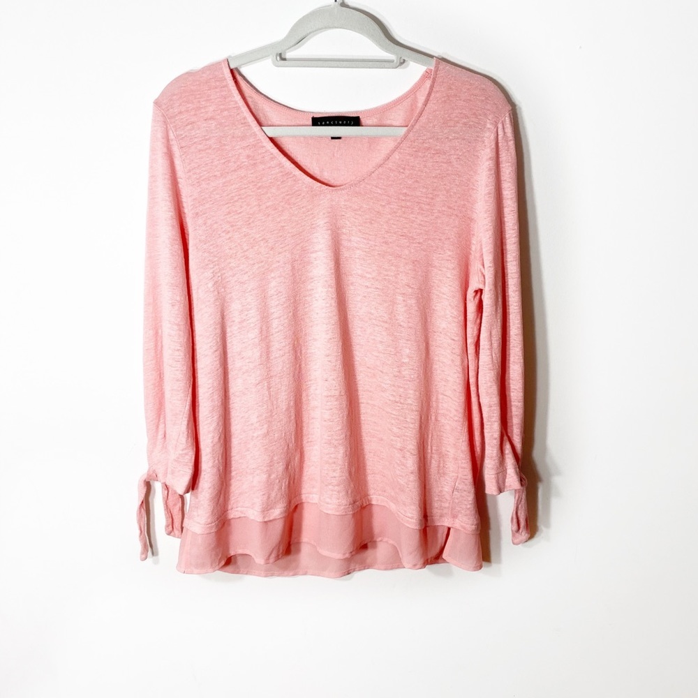 Sanctuary Long Sleeve Top with Tie Sleeves